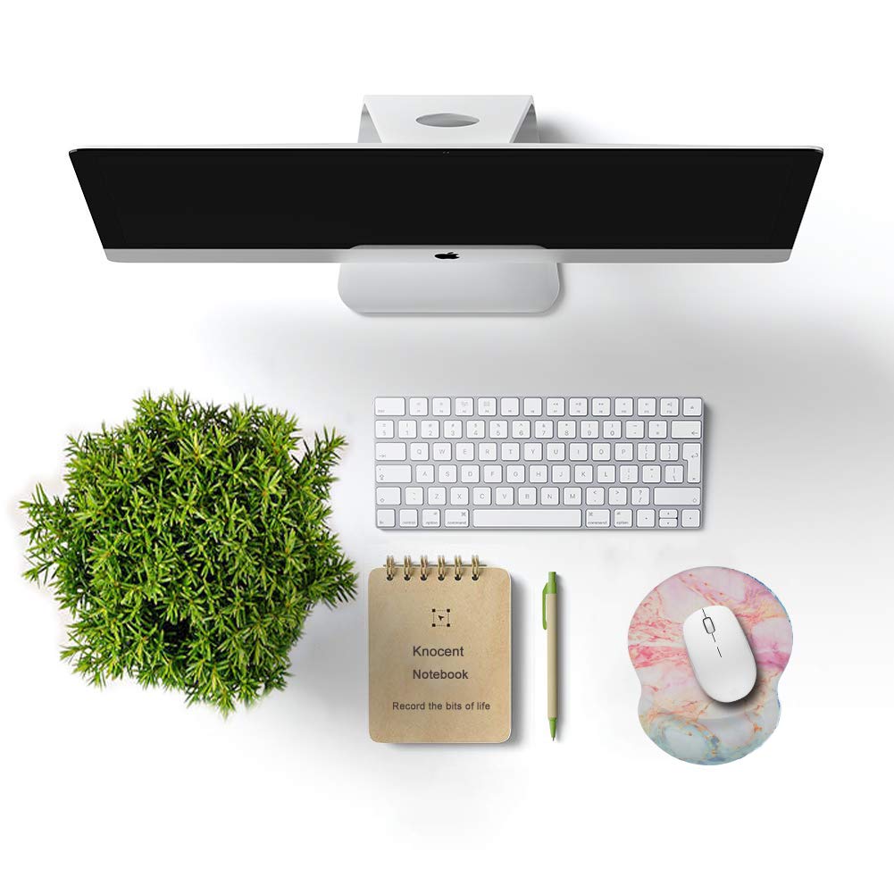 Meffort Inc Alfombrilla Para Mouse Con Soporte Para Reposamuñecas Y Base Antideslizante, Alfombrilla De Mouse Ergonómica Duradera Para Juegos - Topografía