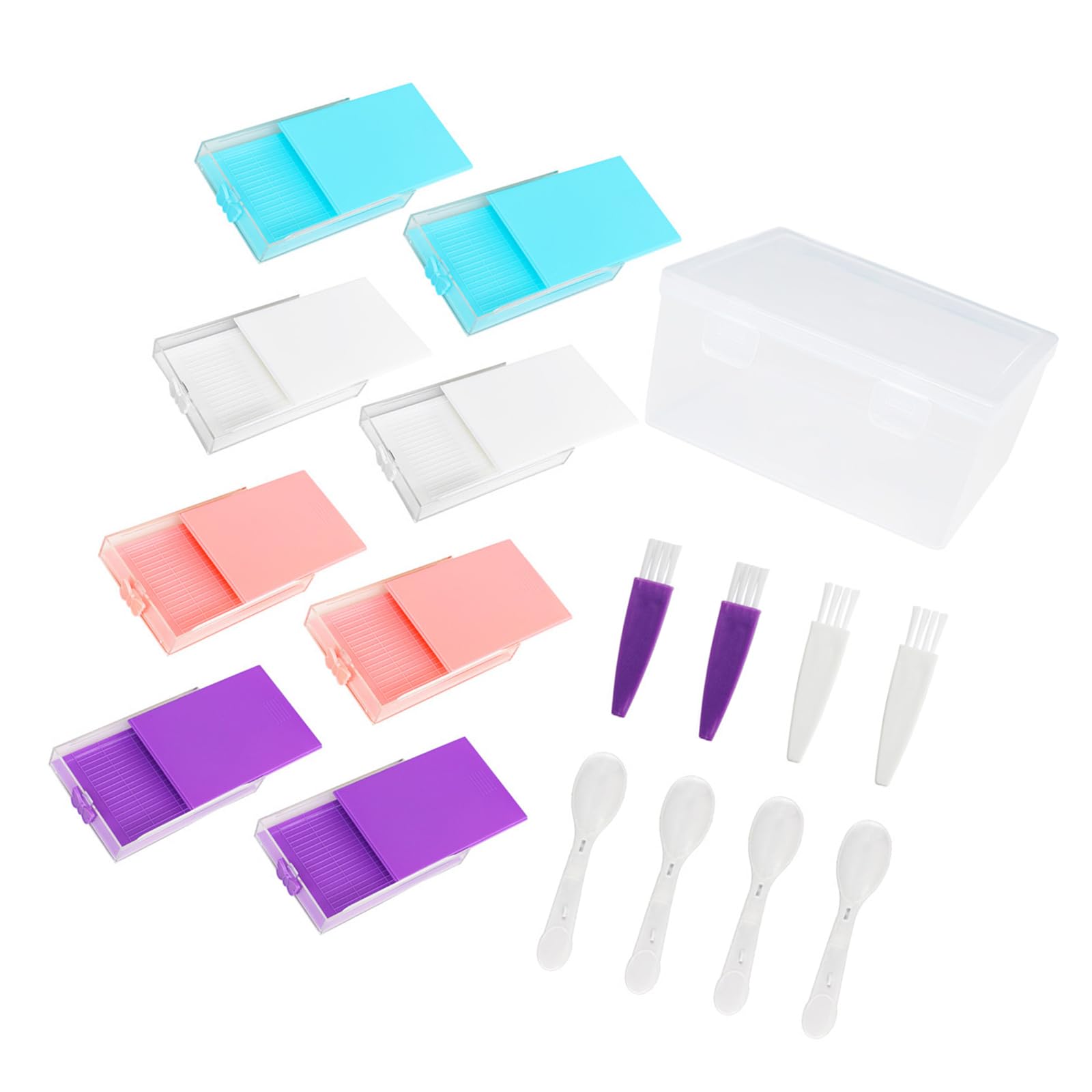 Xjdzineq Efficient Multiple Compartment Beads Painting Sifting Tray and Storage Organizers Box for Craft Projects Craft Organizers