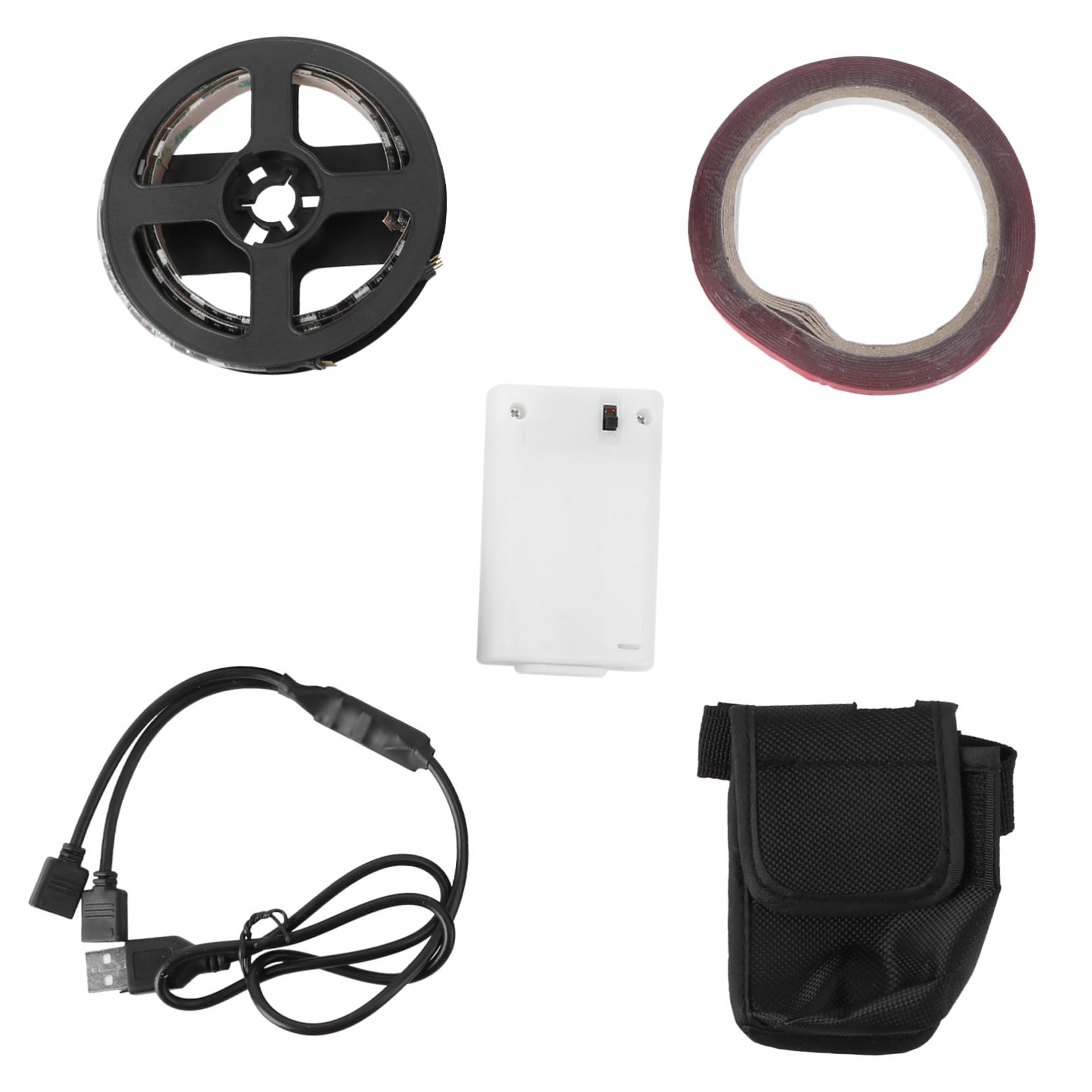 ibasenice Patinete Scooter Accesorios condujo Herramientas eléctricas para Acelerador Ruedas Luces de Skate Tira de Luces LED para patineta eléctrica Tira de luz Epoxy Black