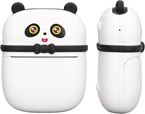 Mini Printer Panda Shape Multifunctional Portable HD Pocket Thermal Printer for Learning Assistance Study Notes Journal Fun Work