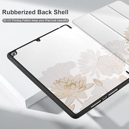 Miniatura 6 de DONGKE Funda compatible con iPad de 10.2 pulgadas 2021 2020 2019 iPad de 987 generación con soporte para lápices, funda protectora delgada con parte