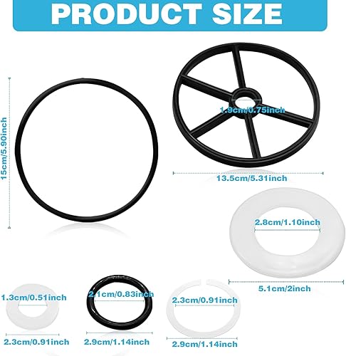 Miniatura 2 de Piezas de filtro de piscina Kit de juntas de araña, SPX0714L junta tórica Vari-Flo XL válvula SP0714T Piezas de bomba de piscina compatibles con
