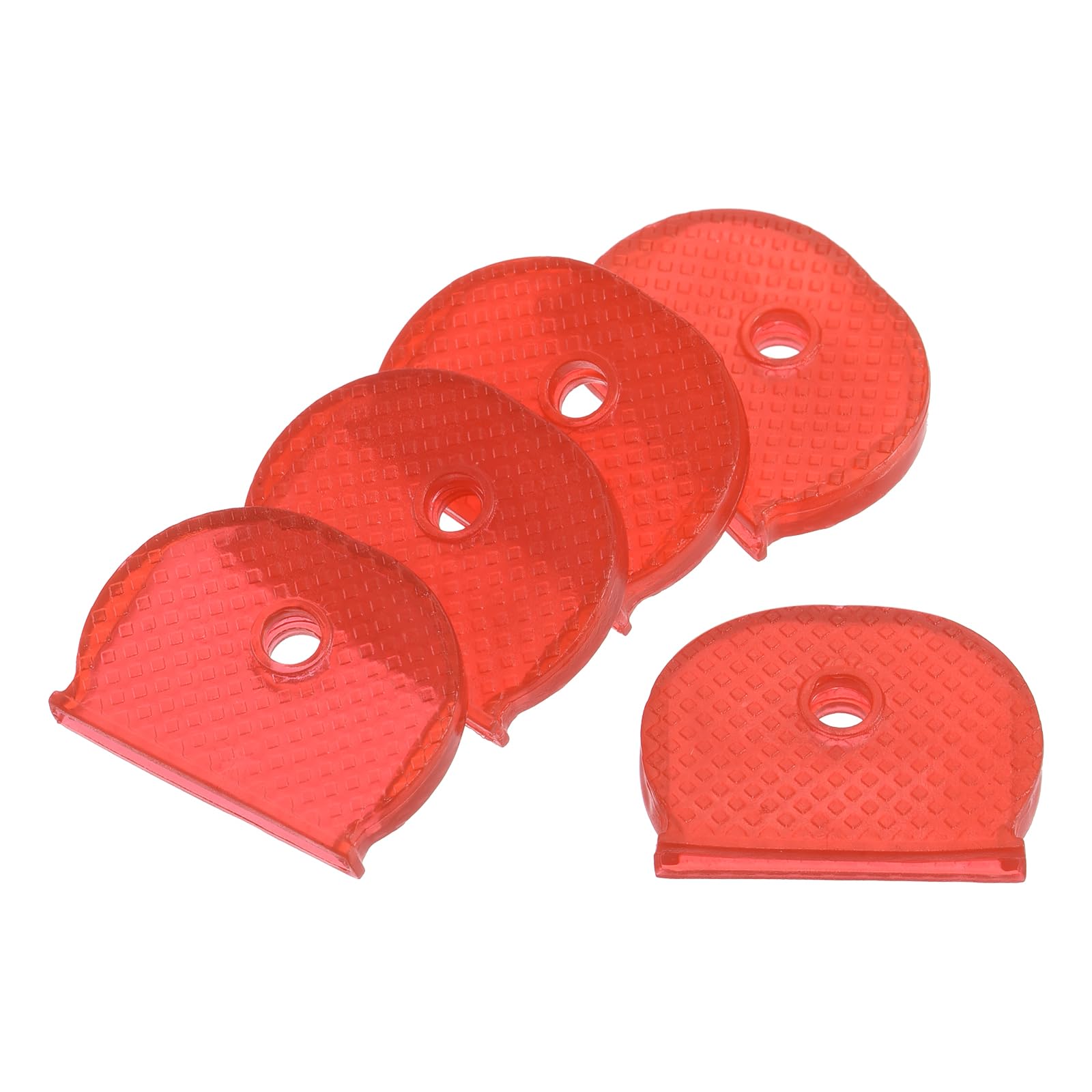 YOKIVE 15 Pcs Key Cap Cover Identifier, Silicone Semicircle Key Identifier Tags Protecting from Dirty
