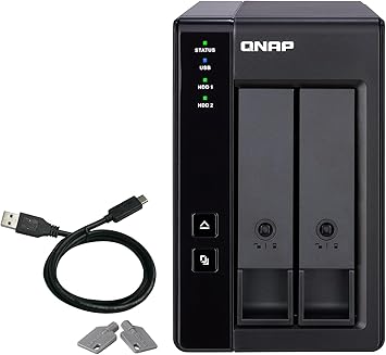 QNAP TR-002 2 Bay USB Type-C Direct Attached Storage DAS with Hardware RAID Diskless TR-002-US
