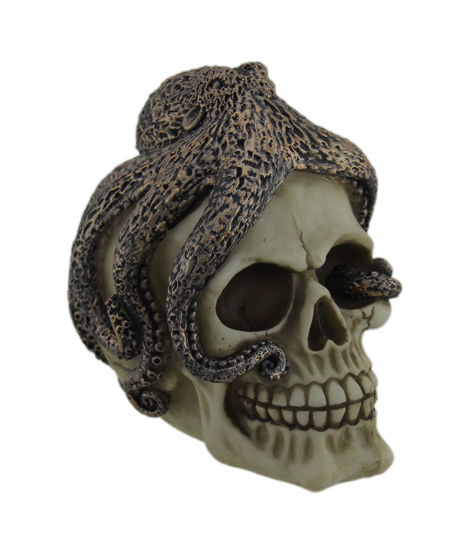 Amazon.co.jp: Octopus Kraken Wrapped Aroundホワイトスカルヘッド5 3