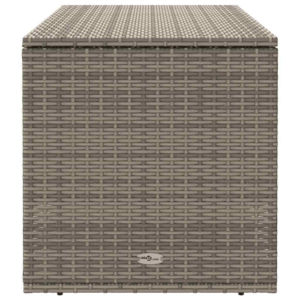 vidaXL Coffre à Coussins d'extérieur Gris 100x55x55,5cm résine tressée, conteneur à Coussins, boîte à Coussins de Jardin, boîte, boîte de Rangement
