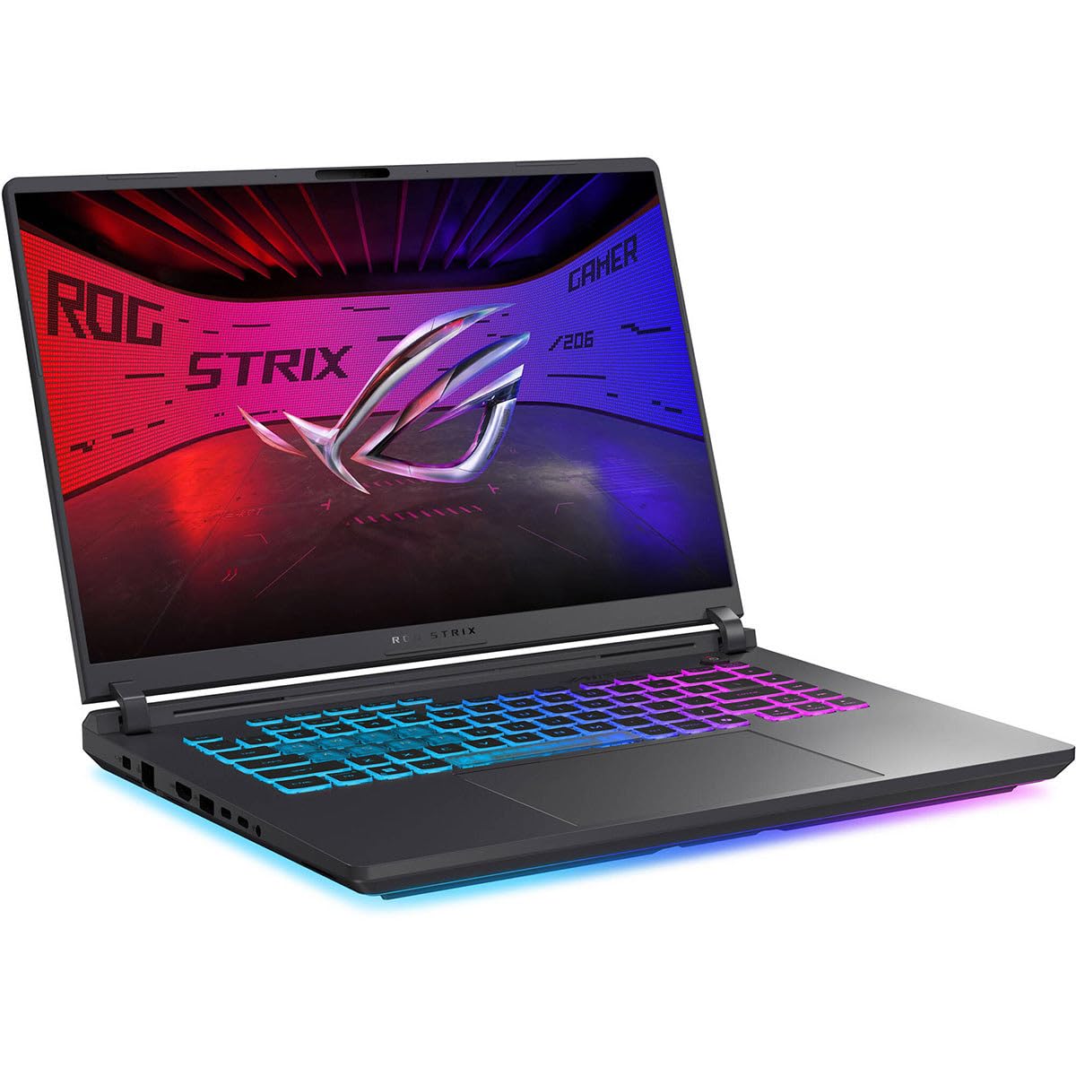 ASUS ROG Strix G16 (2025) Ordenador portátil para juegos, 16" FHD+ 16:10 165Hz/3ms, NVIDIA GeForce RTX 5050, Intel Core i5-13450HX, 16GB DDR5-5600, SSD PCIe Gen 4 de 1 TB, Wi-Fi 7, Windows 11 Home, GV