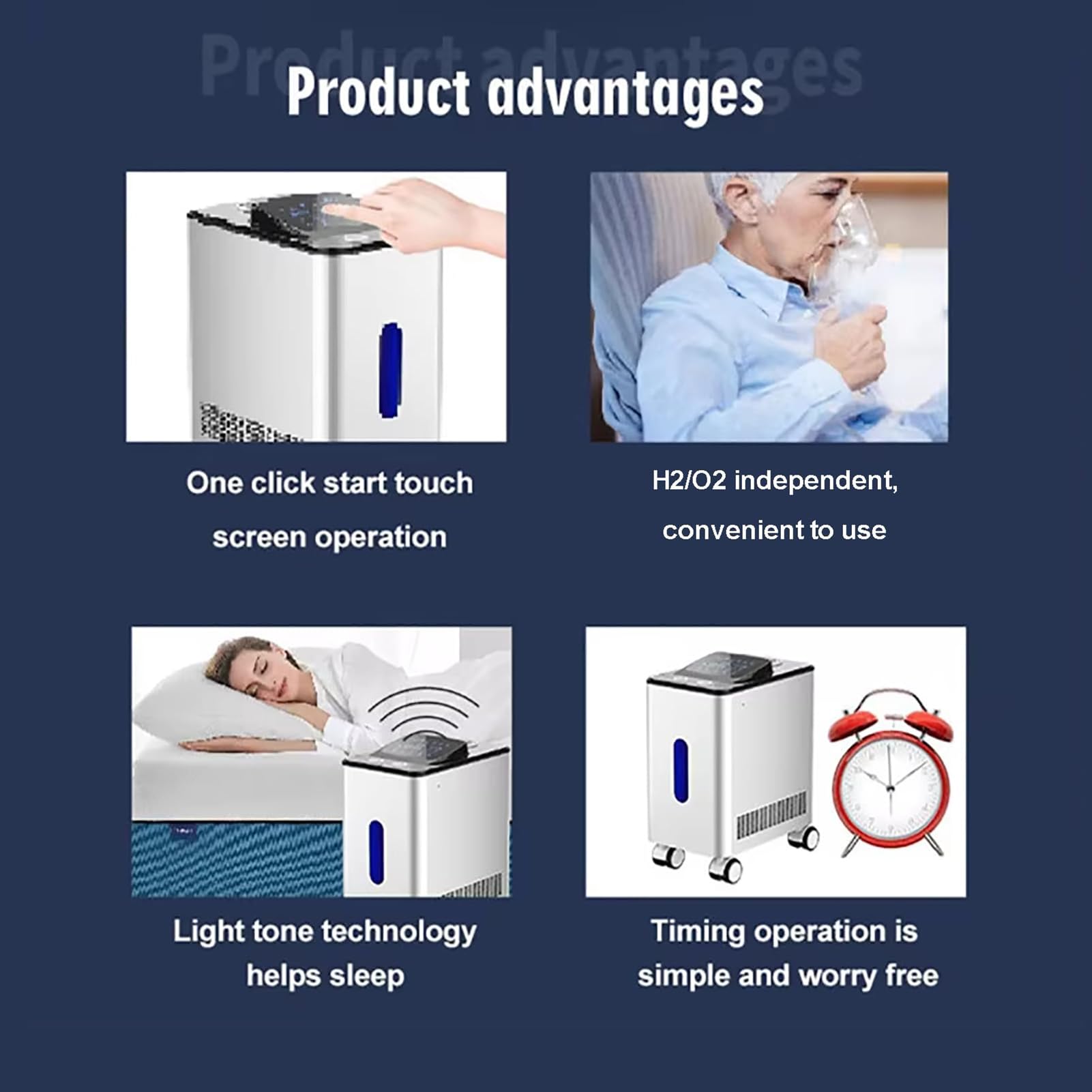 Urządzenie do inhalacji wodorem na kółkach, inhalator dwuportowy 300-1500 ml/min, generator H2, urządzenie do terapii inhalacji wodorem, 99,99 procent wysokiej czystości