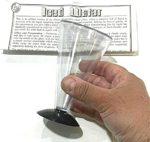 Miniatura 4 de MilesMagic Truco de cristal de agua helada de mago para leche con bloqueo de aire medio, agua, cola, vino, refrescos, etc. en efecto de estado