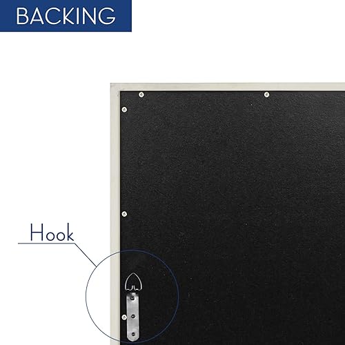 Miniatura 5 de H-A Espejo de pared rústico para baño, espejos de tocador blancos para decoración de pared, espejo ornamentado antiguo para sala de estar,