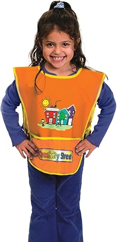 Miniatura 3 de Bata de vinilo de estraza de chenilla para niños de 3 a 8 años, color naranja