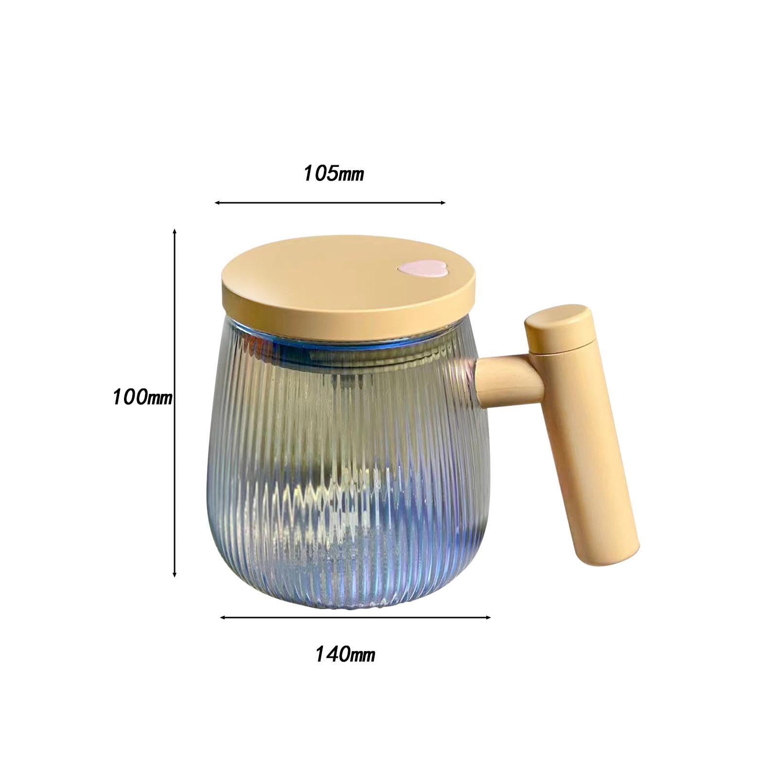 Qianly Automatic Stirring Cup Self Mixing Mug Multipurpose with Lid Handle Stirring Coffee Mug Electric Mixing Cup for Lemonade Milk, Coloful