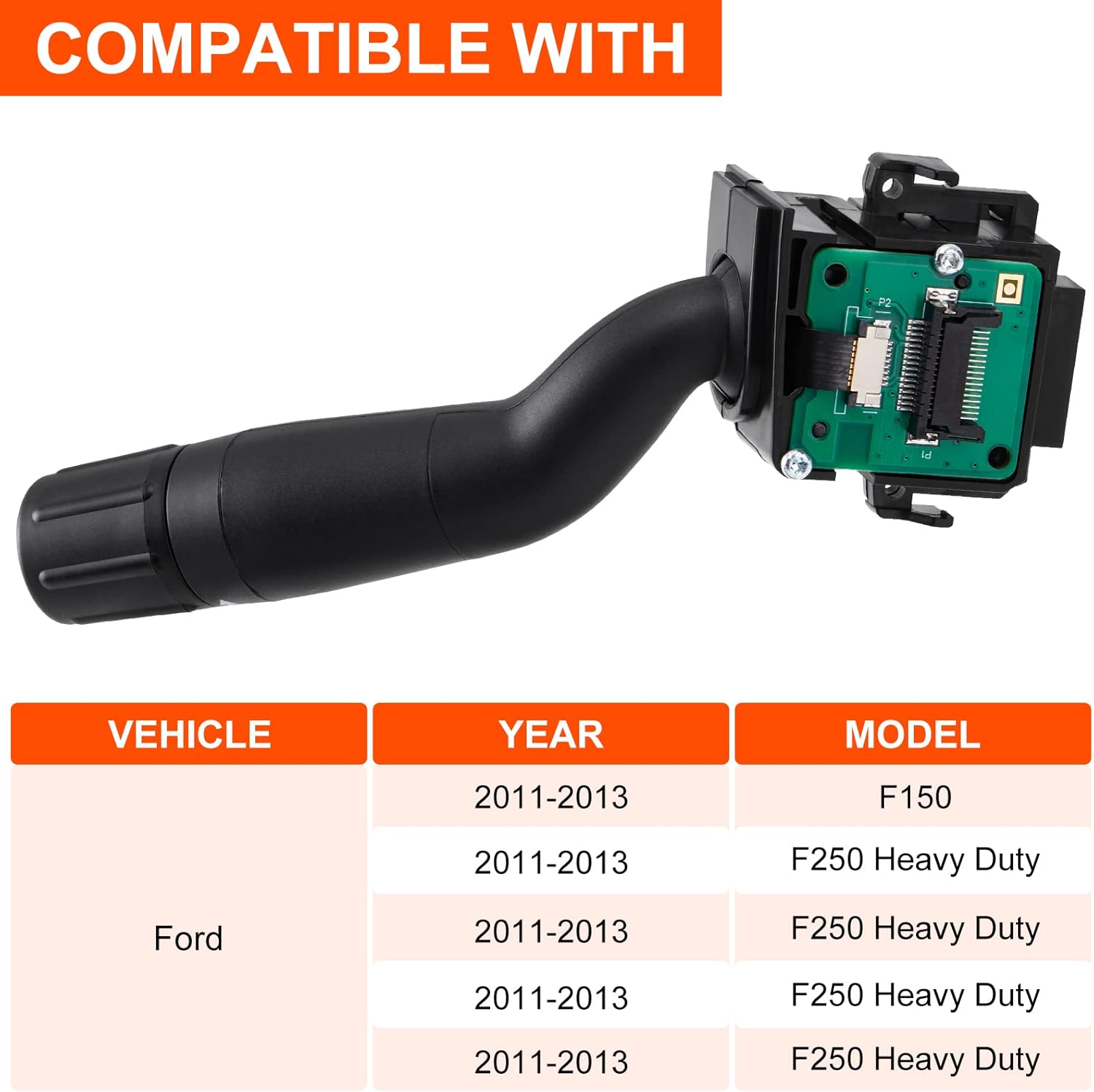 Turn Signal Switch with Installation Tools | Compatible with 2011-2013 Ford F150 F250 F350 F450 F550 | Replaces# SW6874 CBS2141
