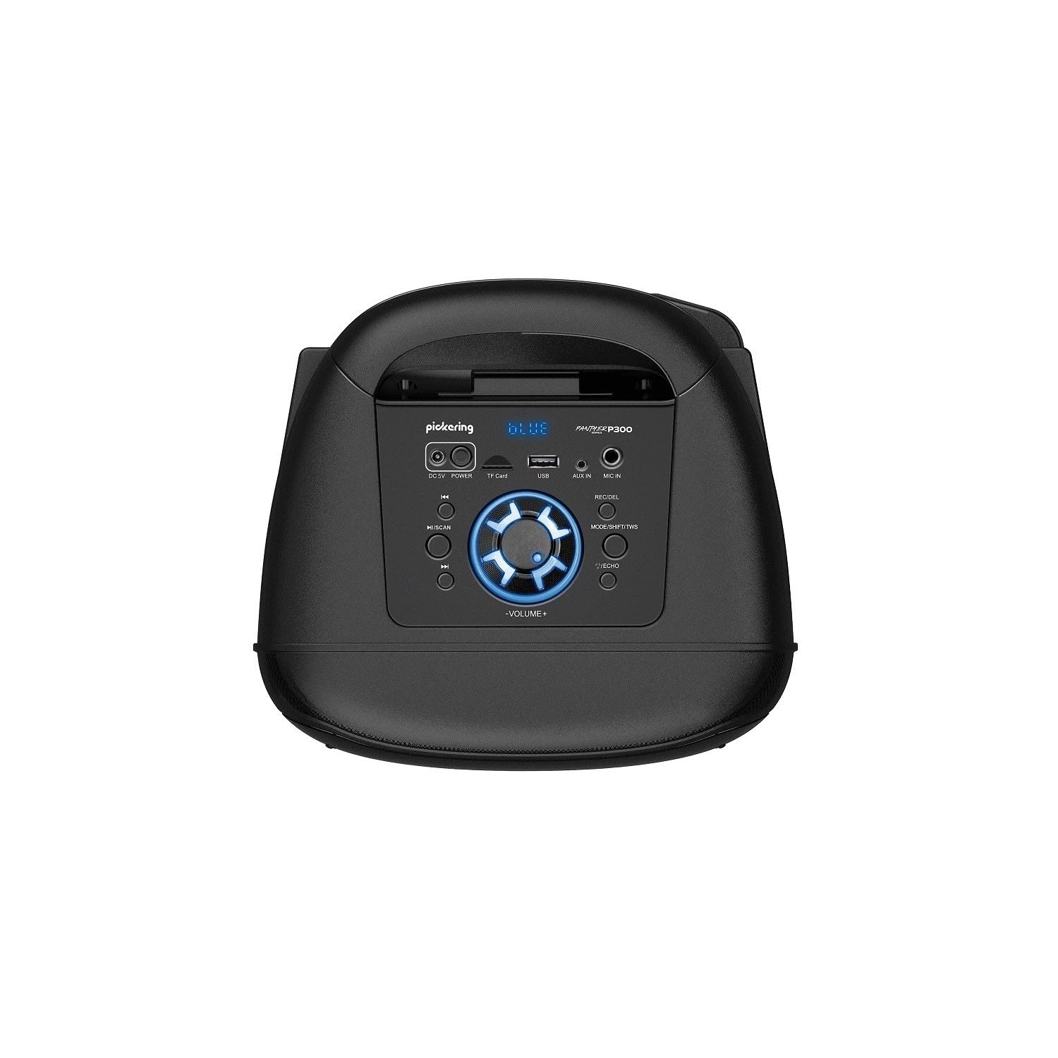 Pickering Enceinte Sono DJ Autonome 300W Bluetooth 5.0 Amplifiée TWS Rechargeable LED Microphone USB MicroSD Noir, Jeux OVNI LED