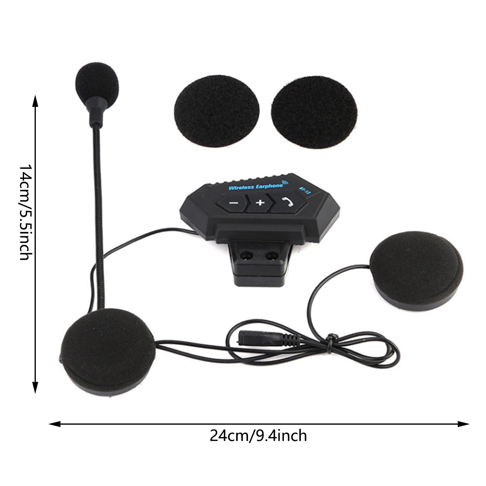 Cuffie Bluetooth per Casco Moto | Interfono Moto Bluetooth con Cancellazione del Rumore, Altoparlanti Hi-Fi Impermeabili IPX6, Vivavoce a Lunga Durata, Auricolari Bluetooth con Ricarica