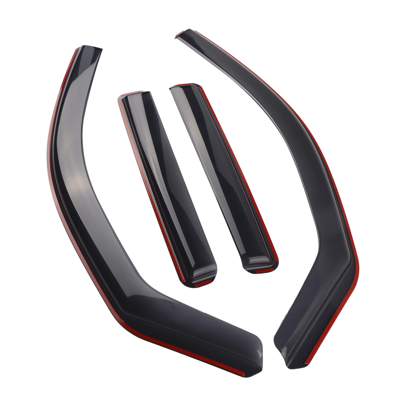 Deflectores de viento Bonryan para B-M-W X1 E84 2009-2015 SUV de 5 puertas, juego de 4 piezas, deflectores de viento y lluvia integrados, protección contra el viento, la lluvia y el sol, fácil