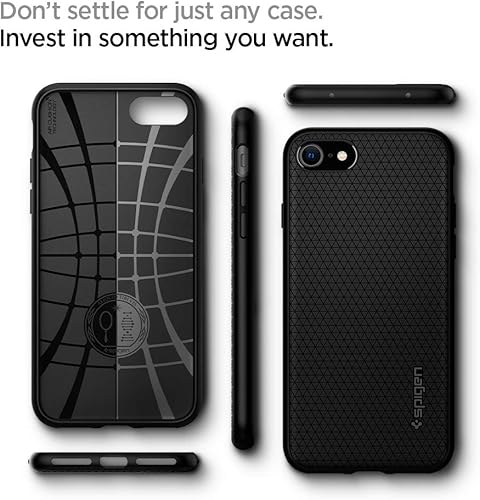 Vista 207 de Spigen Liquid Air - Funda diseñada para iPhone 13 Pro Max (2021), color negro mate