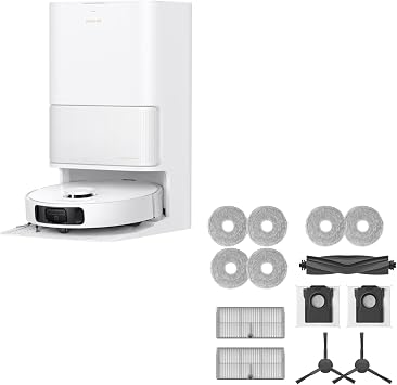 DREAME L40s Ultra CE Robot Vacuum Cleaner White and Accessories Kit