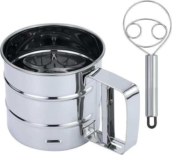 JRSHIRLEYLTD tamis à farine inox et mélangeur