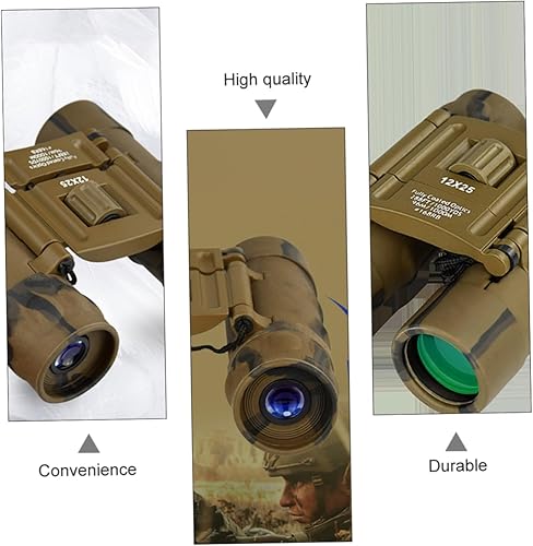 Miniatura 9 de 1 telescopio binoculares para niños, 12 y 25, telescopios para niños, binoculares plegables y ligeros, mini prismáticos para niños, binoculares para