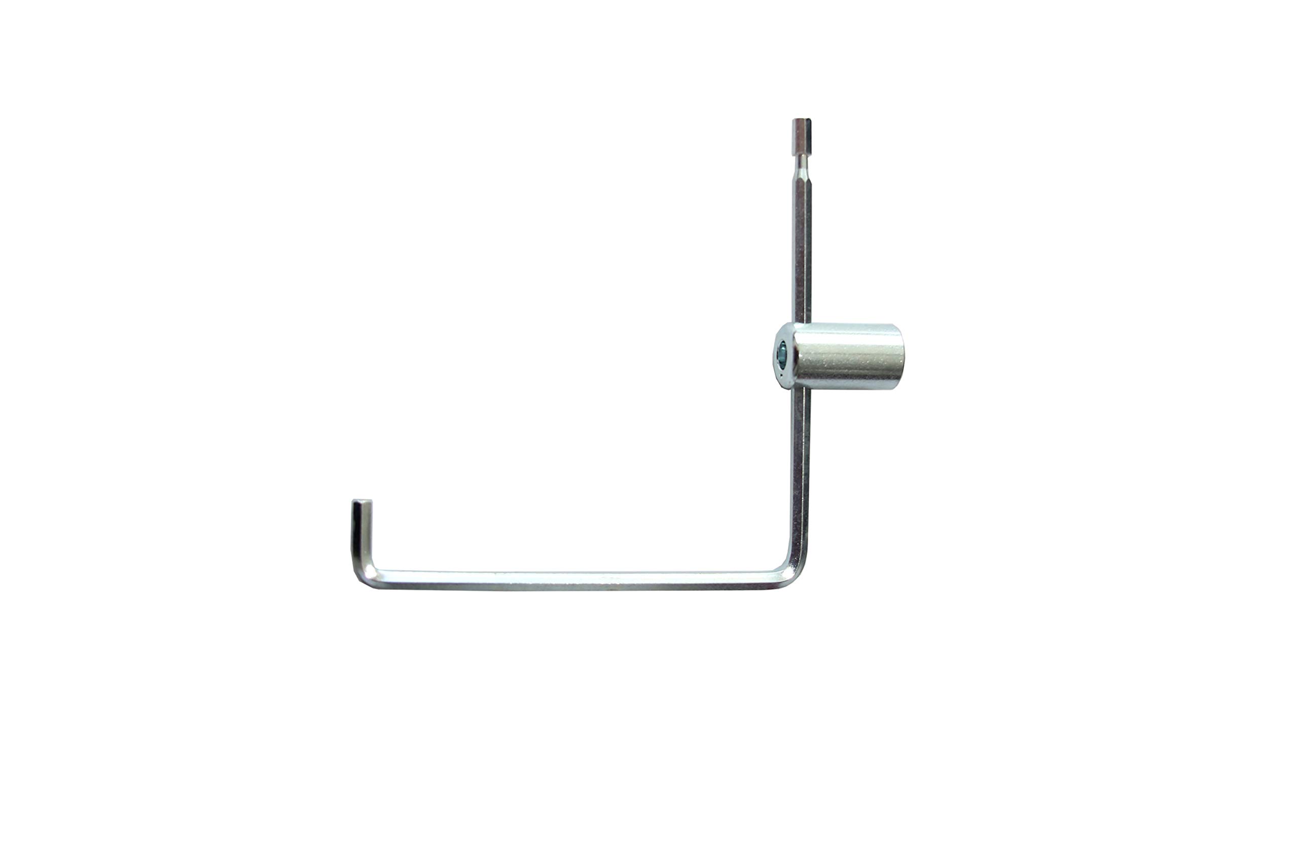 RotoTS6514 Original Adjustment Tool Hexagonal 4 mm Nut for V Locking Pins, Silver