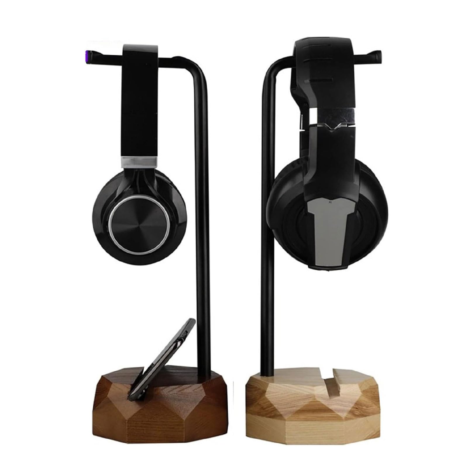 TOMRAIN Supporto per Cuffie, Supporto per Cuffie da Tavolo, Supporto per Cuffie in Metallo, Gancio per Cuffie Montato sulla Testa per la Maggior Parte delle Cuffie da Gioco Musicali