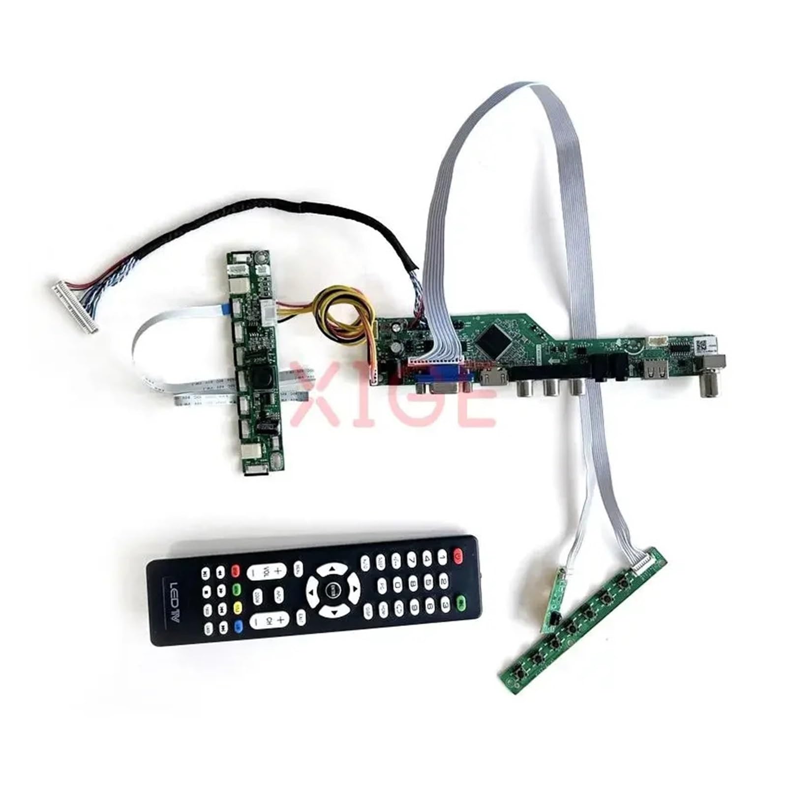 Scheda Driver Controller LCD Adatta LM185WH2 M185B3 Kit Schermo Monitor Da 18,5 Pollici Segnale TV Analogico LVDS 30 Pin 1366 * 768 VGA+HDMI+AV+USB Accessori(For LM185WH2(TL)(A1))