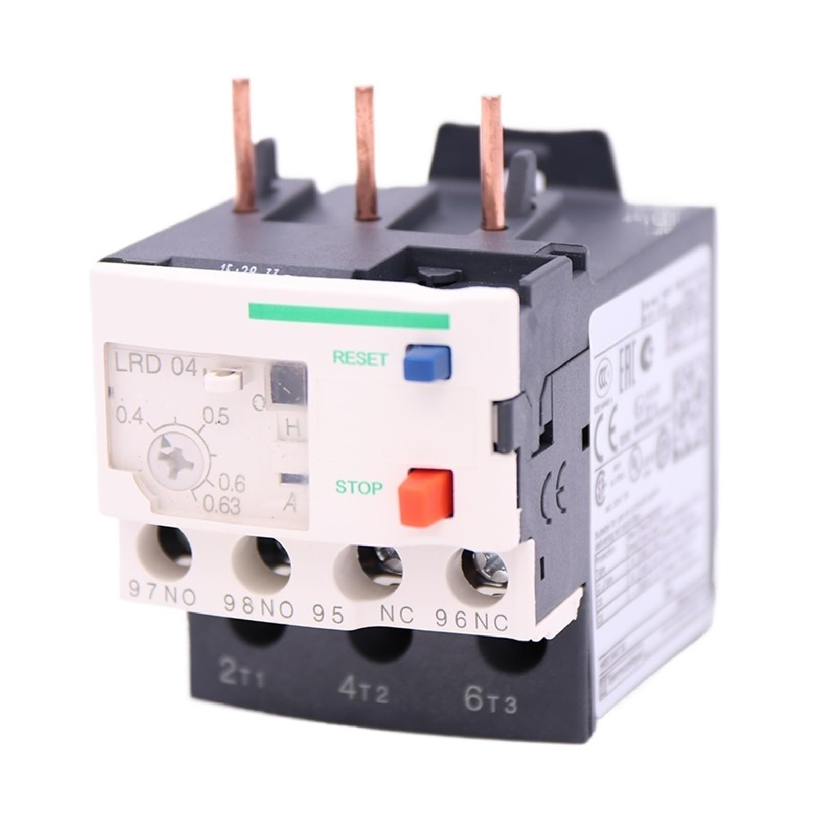 BALYDLUL LRD04 0.4-0.63A 1NO+1NC LR-D04 Screw clamp Differential Thermal overload relay