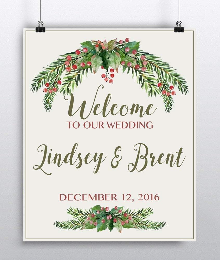 Personalized Wedding Sign, Wedding Welcome Sign, Ceremony or Reception Decor