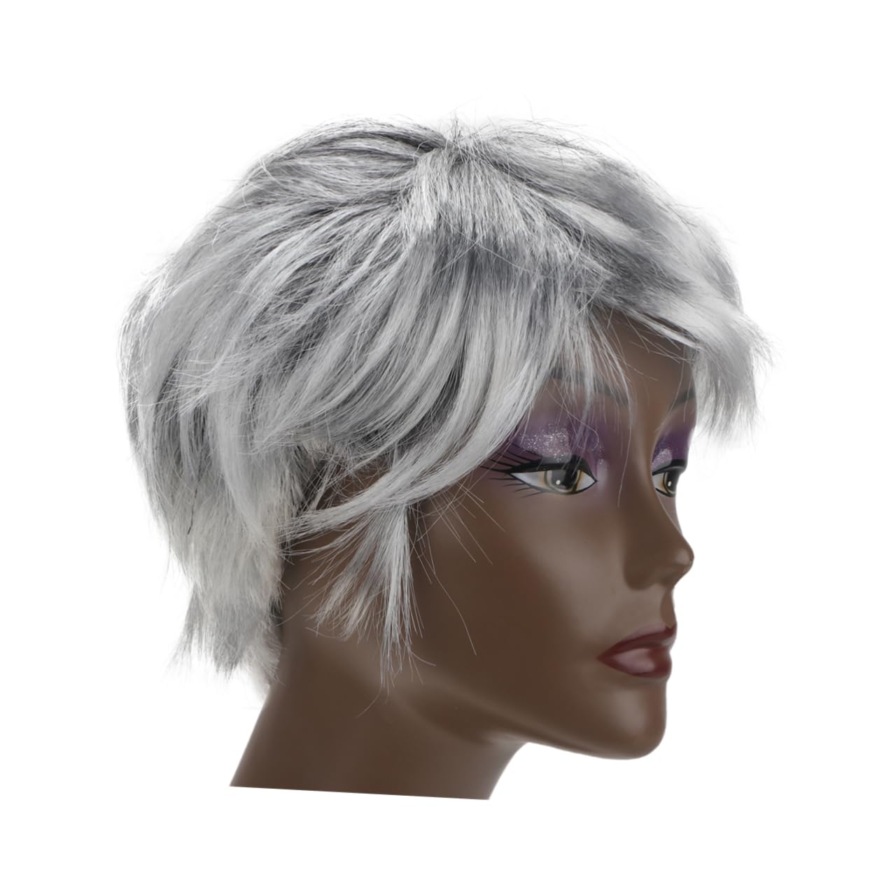 GALPADA 3stücke Grey Grandpa Wig Mit Schnauzbart Lustige Cosplay Perücke Für Karneval Halloween Kostümpartys Natürlicher Look Weich Und Bequem Für Großvater Kostüm Und Rollenspiele