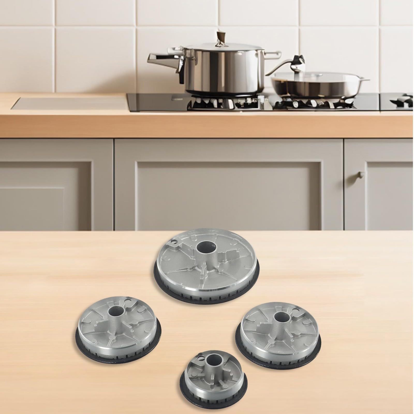 Juego de tapas de quemador de gas, kit de sombrero de cocina compatible con tapa de mango de horno Sabaf de repuesto para accesorios de cocina