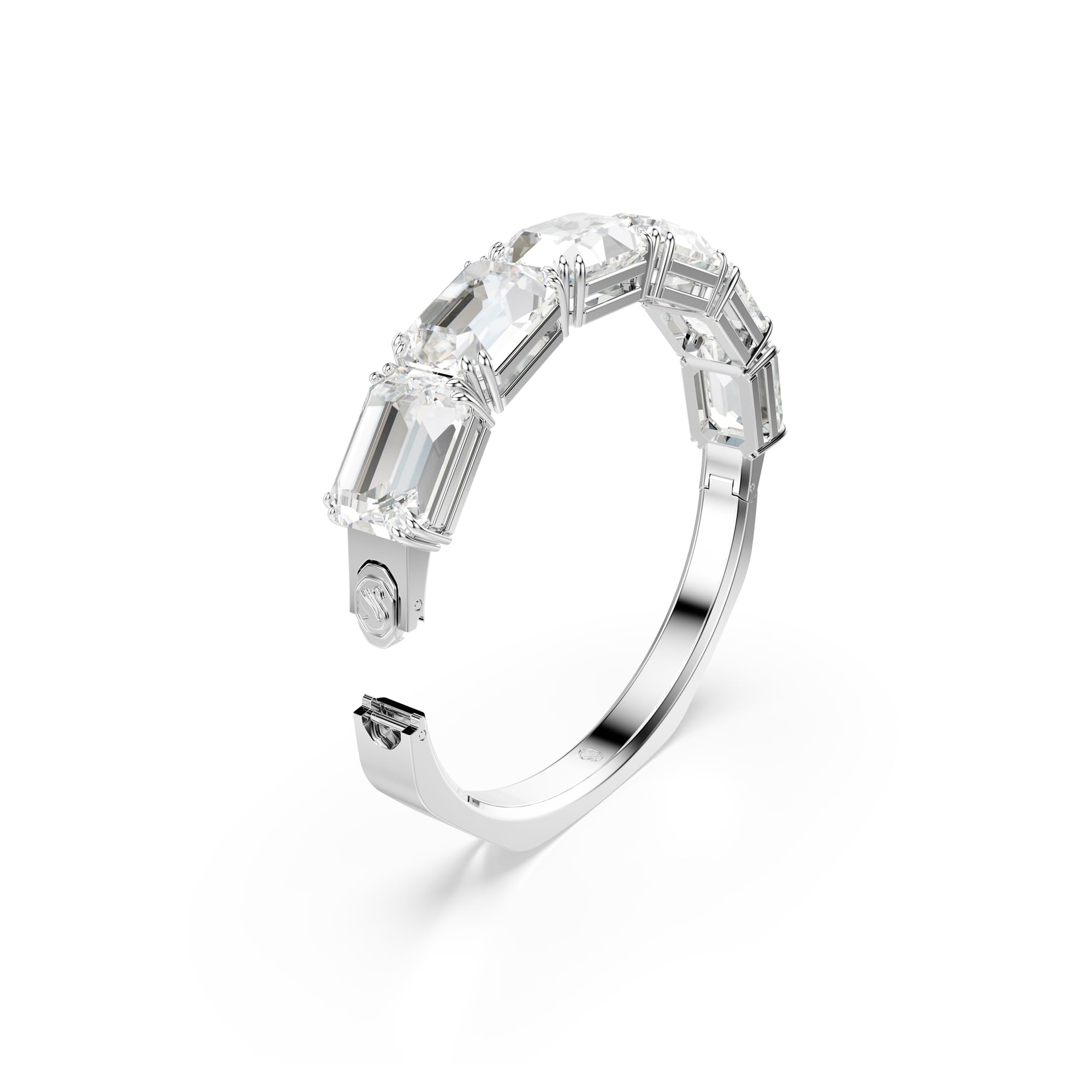 Swarovski Millenia Collezione bracciale jonc, cristaux transparents taille octogonale en sertissage rhodié