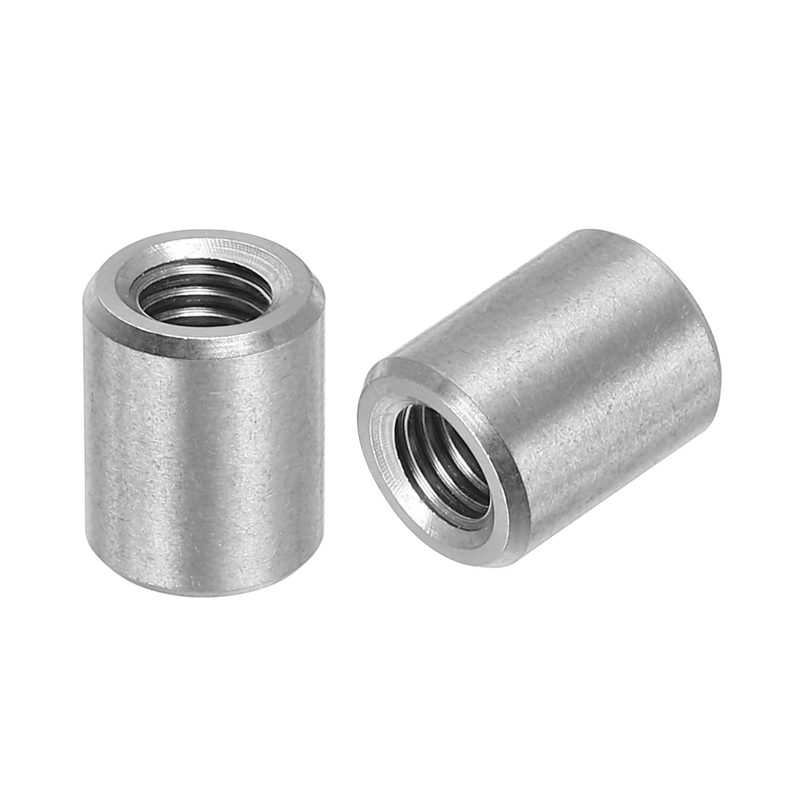 QUARKZMAN 10 dadi di collegamento rotondi M5, in acciaio inox 304, 10 mm/0,39", lunghezza manicotto, dado per staffa, M5 x 10 x 8 mm
