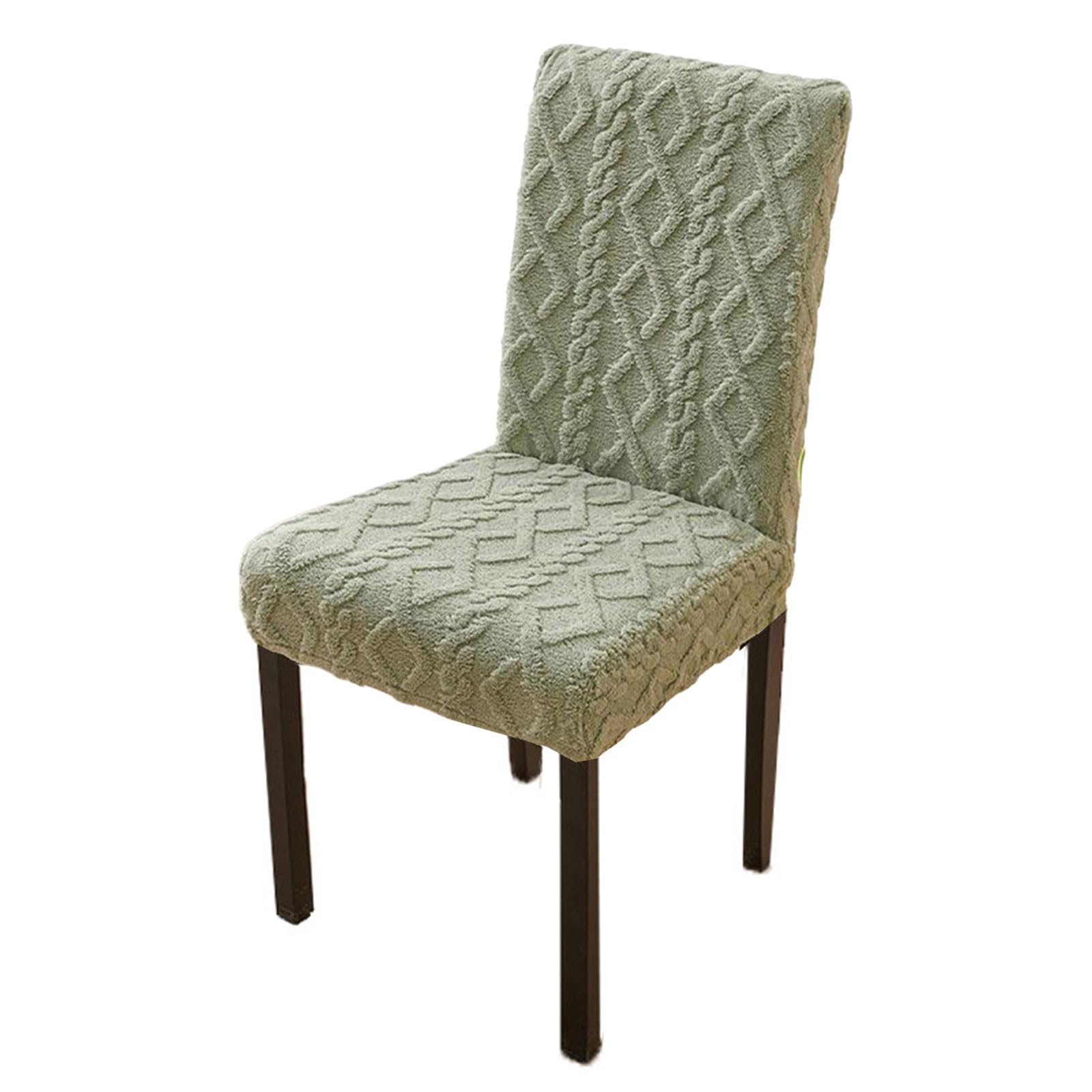 Mllepjdh Jacquards Stretchable Chair Covers Elegant Seats Slipcover for Kitchen and Banquets Seating Plushes Chair Covers