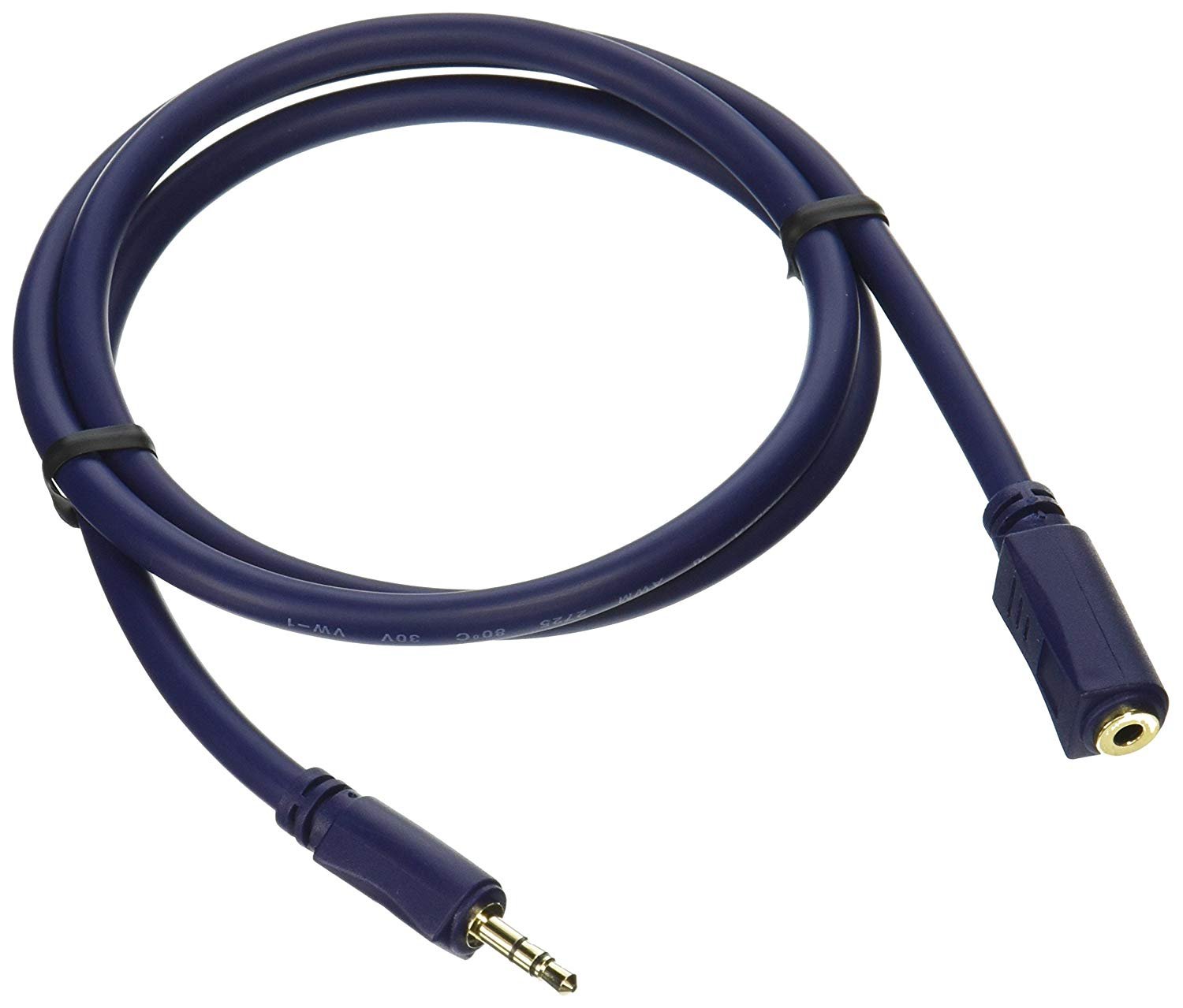 C2G/Cables to Go Velocity Câble d'extension Audio stéréo M/F Bleu 3,5 mm 50' Bleu
