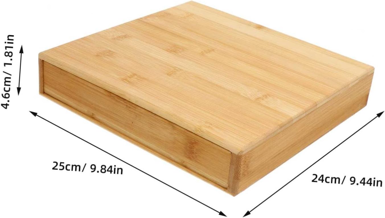 SAFIGLE Wooden Tea Cake Box Tea Cake Storage Wrapping Box Leaf Holder Unique Gifts Packaging