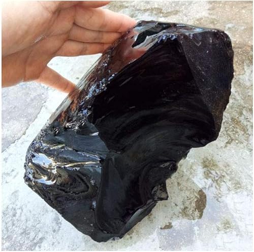 Miniatura 7 de Piedras preciosas de obsidiana natural curativas, piedras preciosas crudas de una pieza para decoración de la oficina en el hogar, pulir, curación