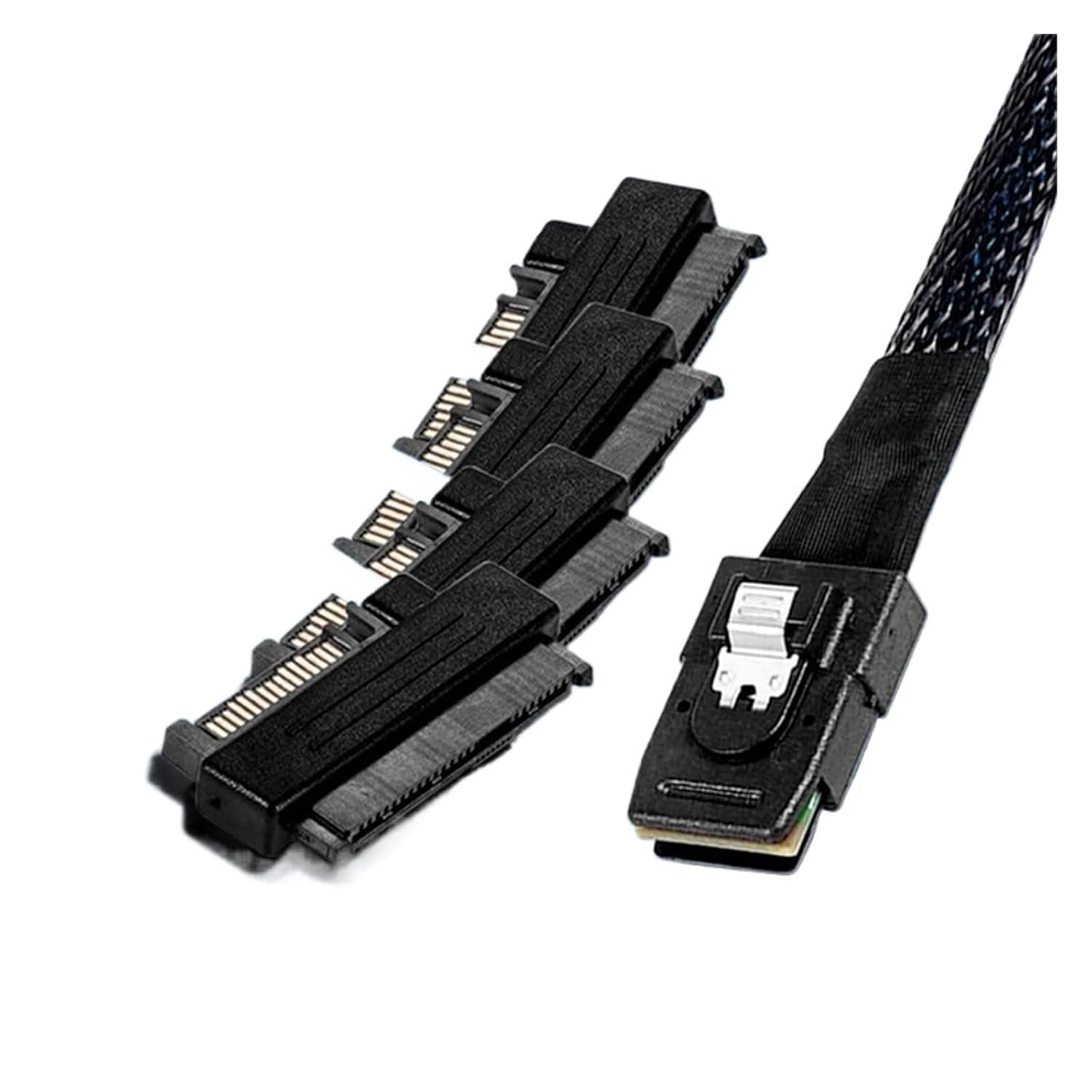 A10F-Mini S*A*S Sff-8087 to 4 Sff-8482 Server Array Card Hard Drive Data Cable Power Cable