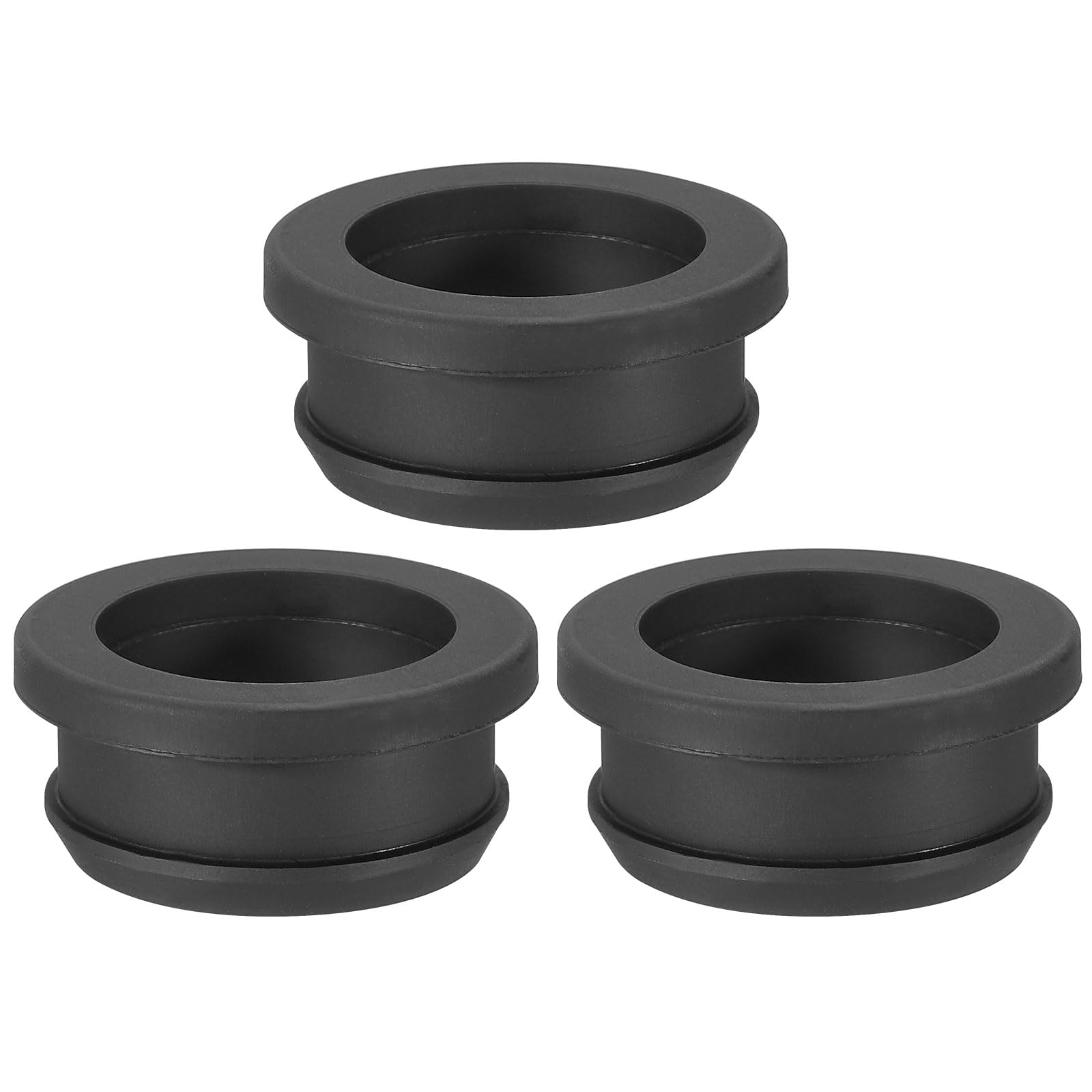 PATIKIL 30mm / 1-3/16 Inch Drill Hole,1 Inch ID Rubber Grommets, 3Pcs Top Hat Grommet for Wiring Eyelet Ring Gasket Automotive Firewall Cable Hole