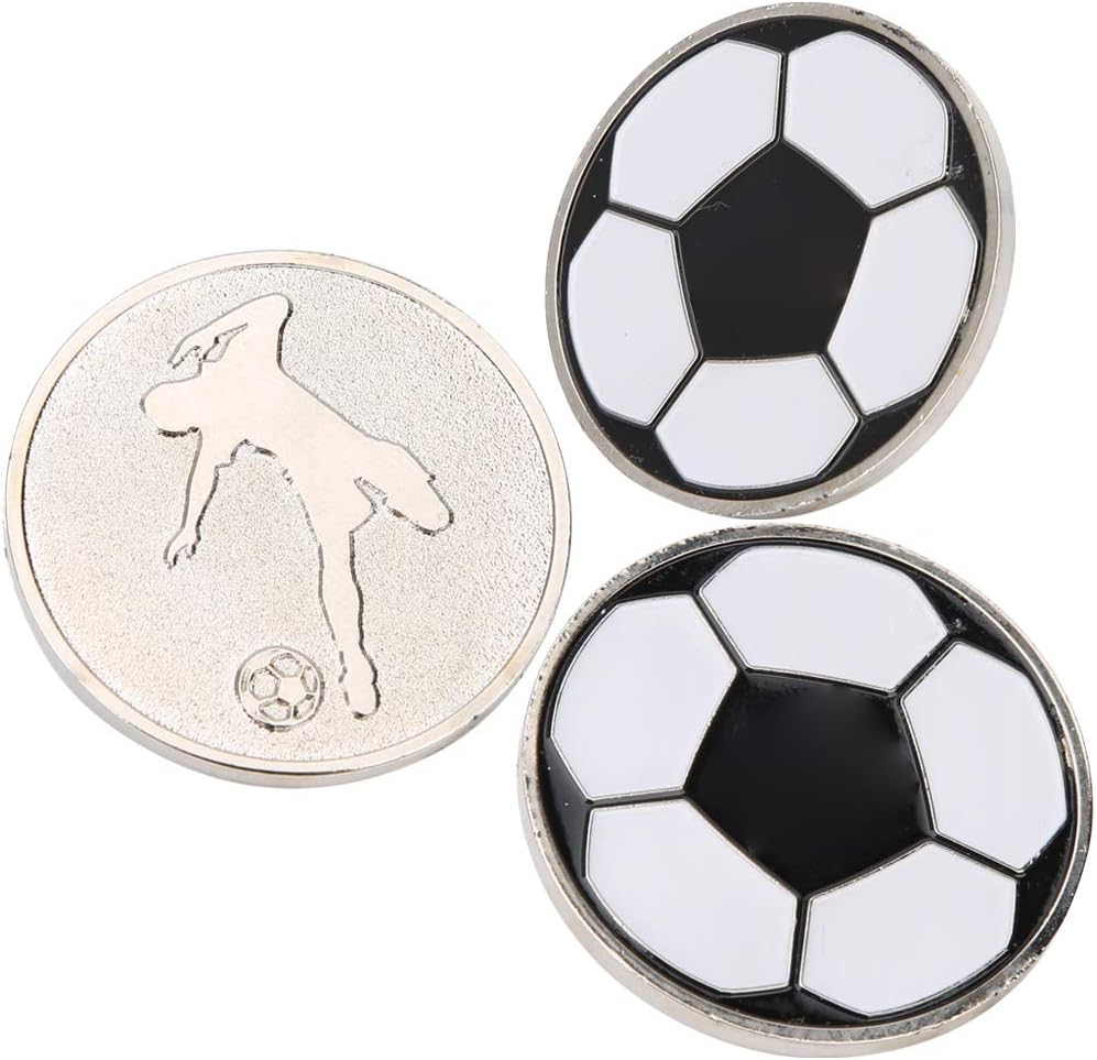 gernie 3Pcs Portable Soccer Referee Flip Anti Hard Alloy Football Judge Toss with Case for Matches Training