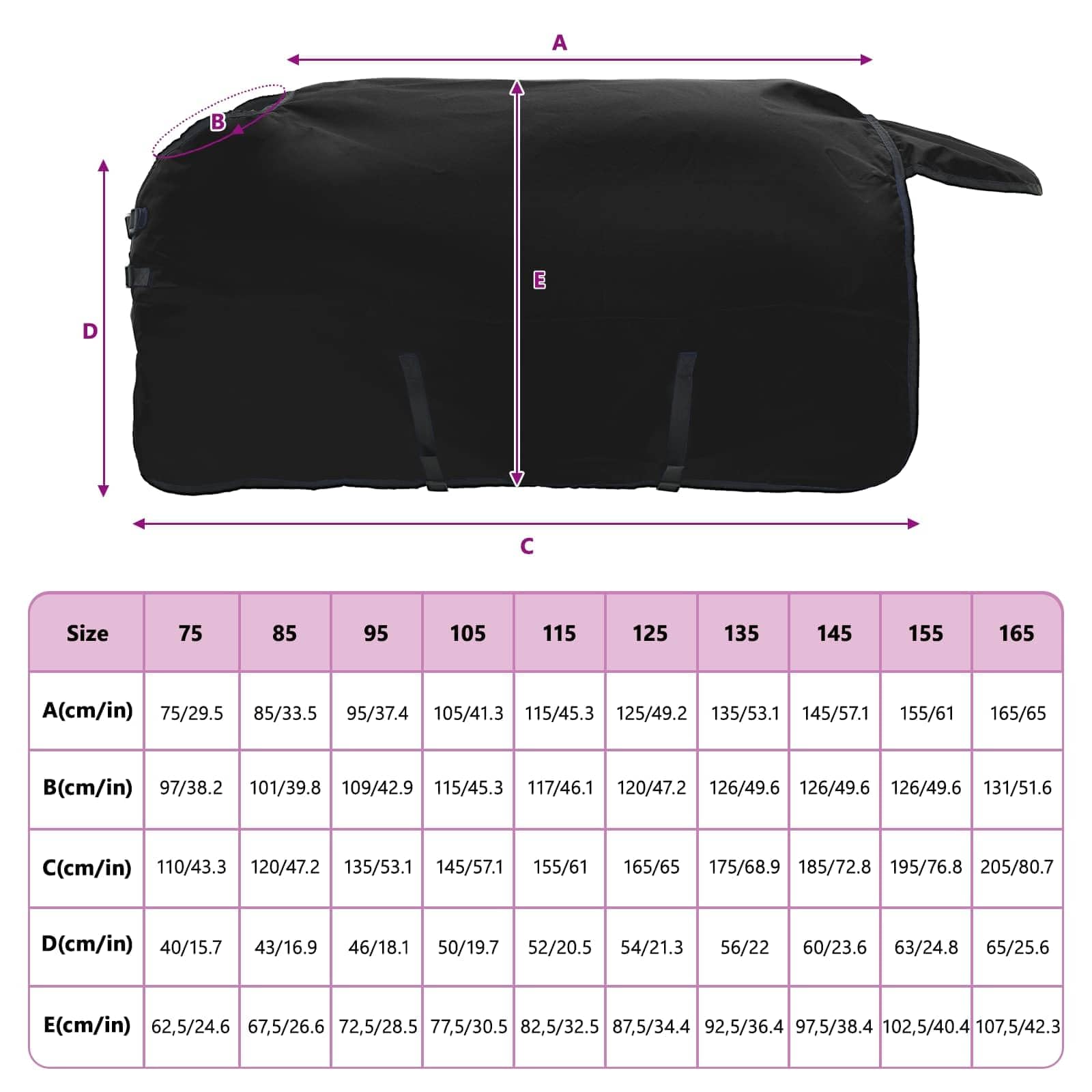 vidaXL Manta para Caballo Verde Oscuro y Negro 145 cm Poliéster, Manta Ecuestre Moderna, Cubierta de Invierno, Impermeable, Lavable, Caliente para tu Caballo