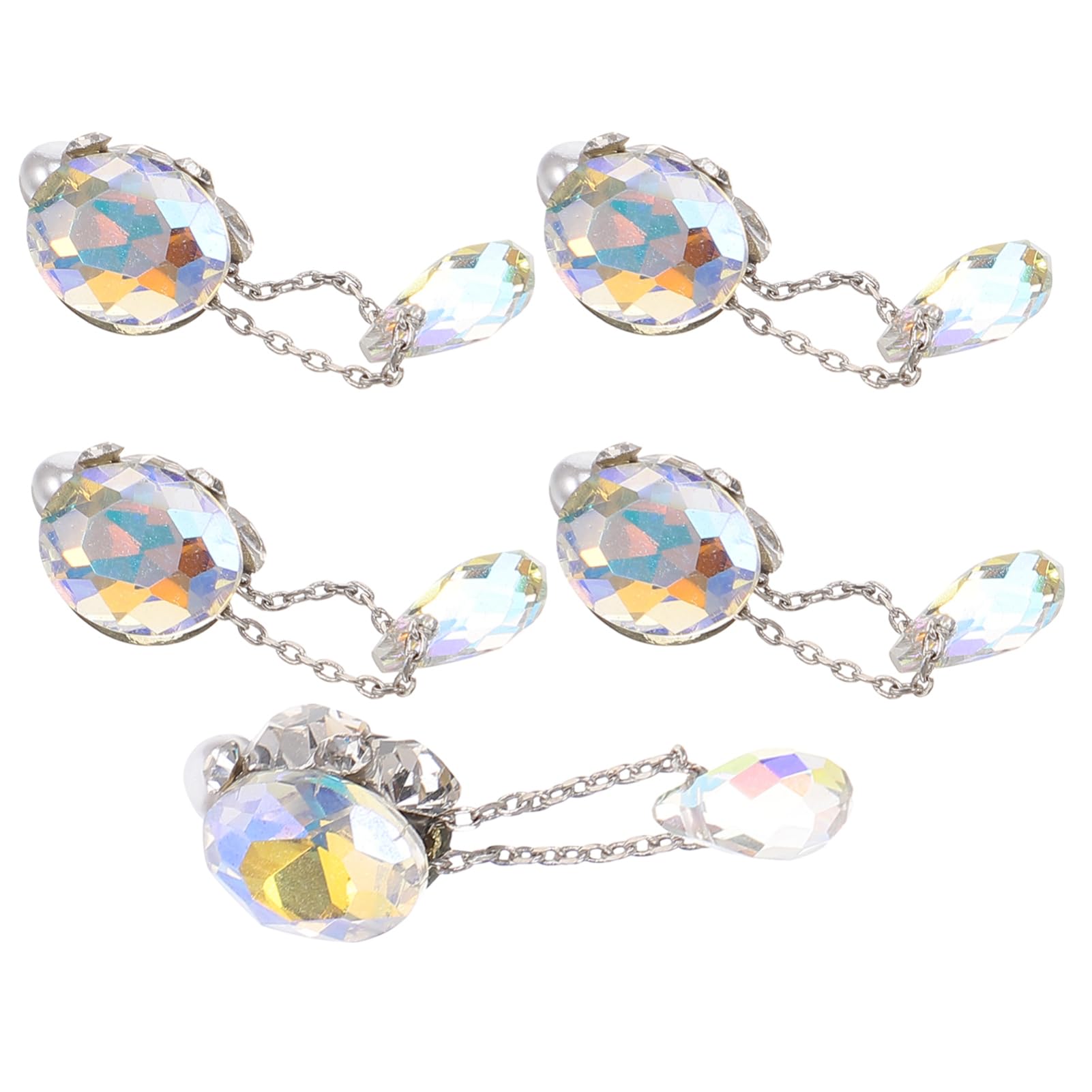 VALICLUD 4 Set Pendente Decorazione Arte Gemme E Ciondoli Per Unghie Cristalli Manicure Forniture Gioielli Arredamento Ciondolo Fabbricazione Uv Cristallo Di 5 Pezzi*4