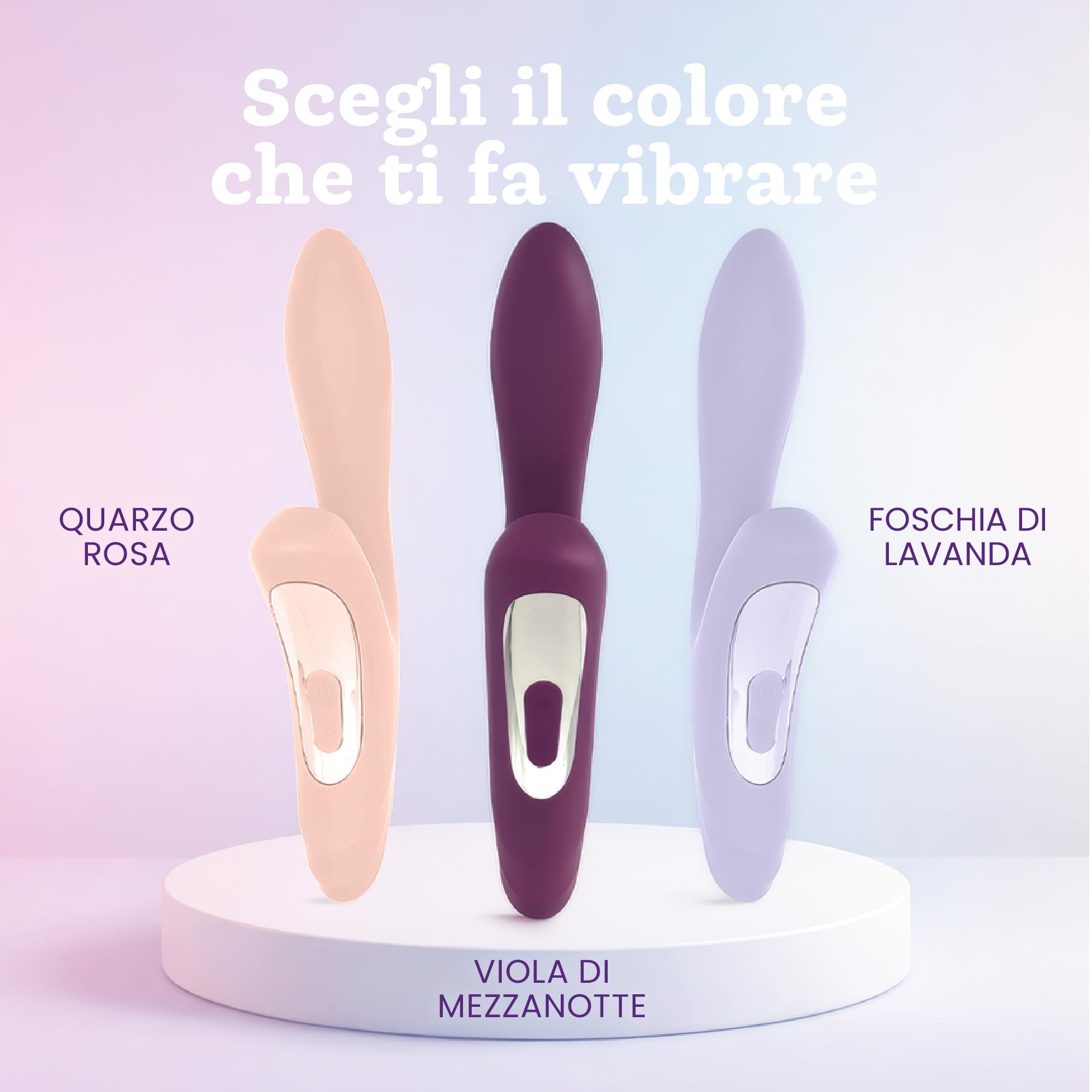 Oliver James Vibratore Rabbit Picchiettante – Sex Toy Silenzioso Doppio Motore, 7 Modalità Vibrazione e 7 Picchiettio | Stimolatore Clitorideo e Punto G, Silicone Atossico Impermeabile Donna e Coppia