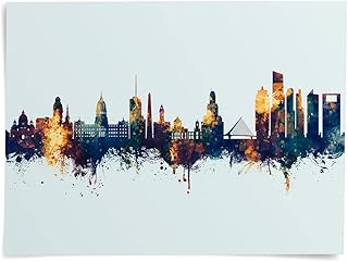 Buenos Aires Argentina Skyline art print poster, unframed -8788