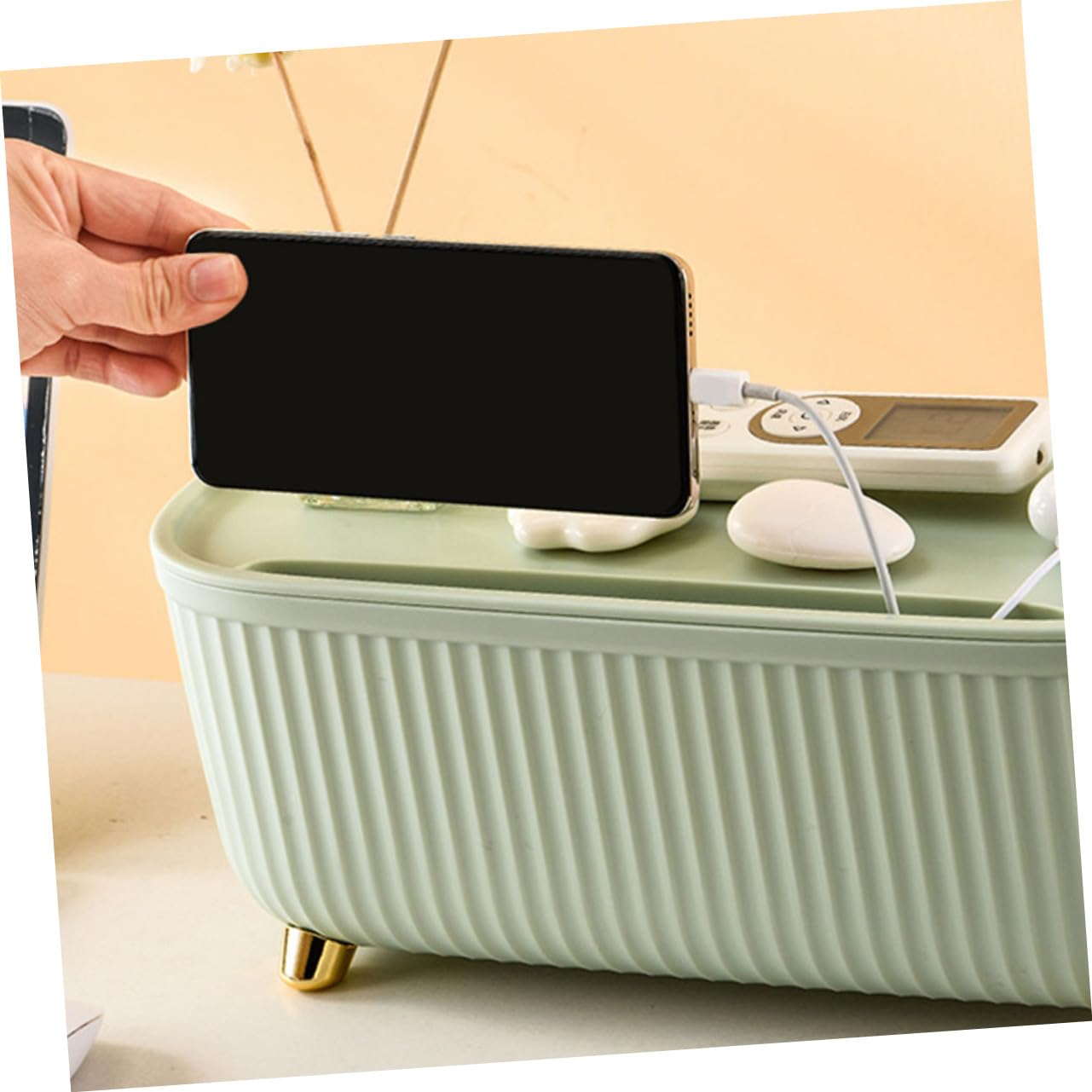 Kabel Organizer Kasten Aus Abs Mit Deckel Große Steckdosen Aufbewahrungsbox Für Kabelmanagement Ladekabel Und Adapter Multifunktionale Stromleitungsbox Für Büro Und Wohnzimmer