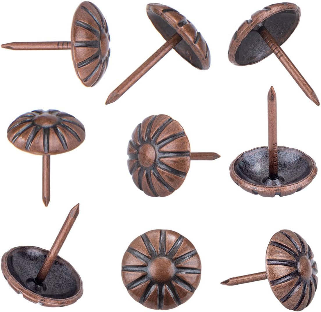 Homdire Upholstery Tacks for Furniture, 5/8“ Vintage Upholstery Nails