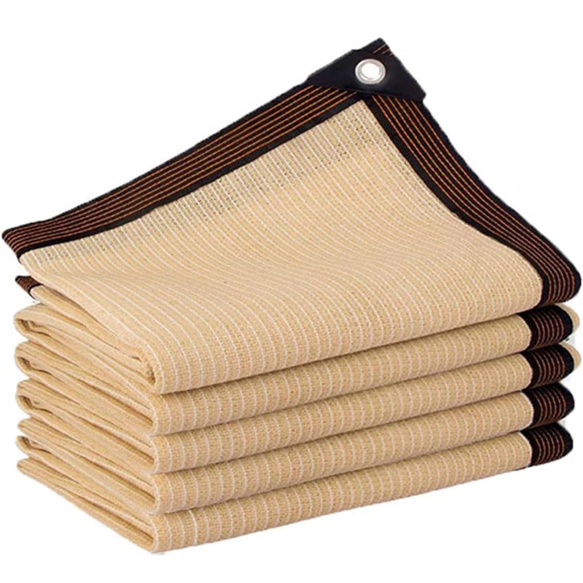 Toile d'ombrage pour extérieur, bâche en maille pour terrasse, tissu résistant aux UV avec œillets, idéale pour la protection solaire et le jardinage, couverture d'auvent d'extérieur