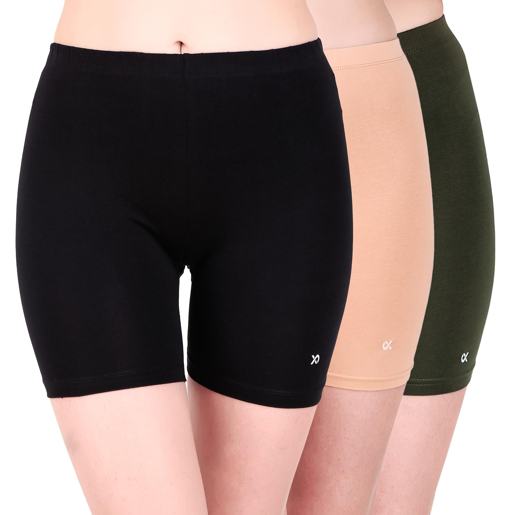 xjarvis Lucia Shorts for Women Stretchable, Yoga Shorts– Soft, Squat-Proof & Breathable, Cycling, Running for Skin Fit Tights & Gym Short-picture-1