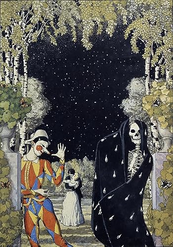 Toile murale abstraite Arlequin de Somov 60x90cm pour habiller un mur vide de salon avec élégance