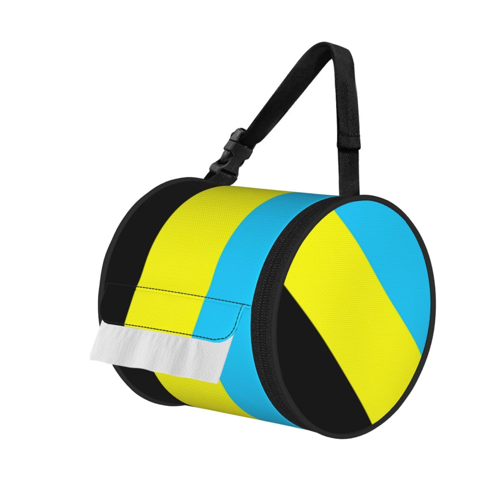 Flag of the Sultanate of Burongan Printed Portable Tissue Roll Case, Standard-Size Fit, Oxford Cloth for Wall Camping Backpack